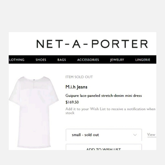 MIH white denim lace mini dress - Picture 8 of 8